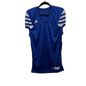 Adidas Men's Mesh Blue Football Jersey 100% Polyester Size Small